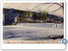 Clinton - Dam, Falls And Mill - 1909