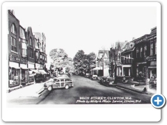 Clinton - Main Street - 1940s-50s