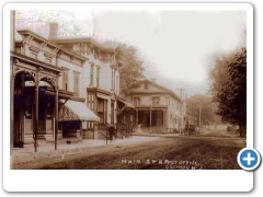 Clinton - Main Street, Bank,Post office and Stores - c 1910