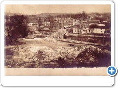Clinton - A view of town from Quarry Bluffs - 1905