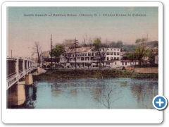 Clinton - The River and the Clinton House From the Bridge - 1920s