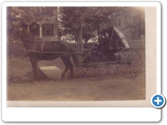 Baptistown - Arnwines Buggy - House In Background - c 1910