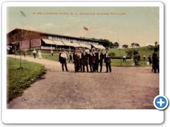 Bellewood Park - Folks posing in front of the Dining Pavilion - c 1910