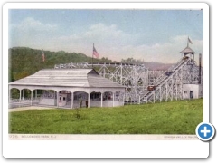 The roller coaster at Bellewood Park - c 1910