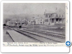 Califon - Railroad Avenue Homes And Tracks - c 1910