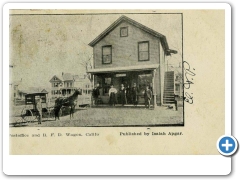 Califon - Post Office and Store with RFD wagon out front - c 1910