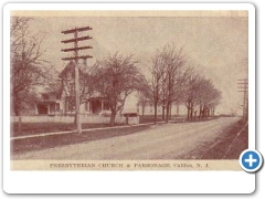Califon - The Presbyterian Church And Manse - c 1910
