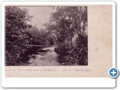 Califon - Old Foot Bridge across the South Brnch - 1910