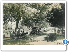 Flemington - Court Street - Cars in a parade - c 1910