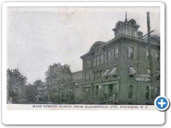 Flemington - Main Street North from Bloomfield Avenue - Flemington Garage - c 1910