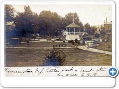 Flemington - The Park and bandstand - 1909