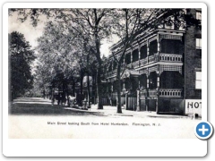 Flemington - Main Street and the Hotel Hunterdon - c 1910