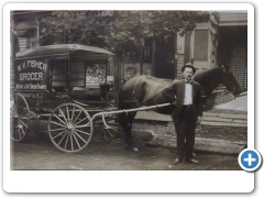Flemington- W V Fisher - Grocery Deliverry Wagon - 1910