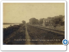 Frenchtown - Along The Delaware Riverside - 1913