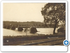 Frenchtown - The bridge over the Delaware River - 1920
