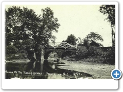 Frenchtown - Bridge Over the Nisissisaway Creek - 1907