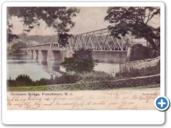 Frenchtown - The bridge over the Delaware - 19 - 1908