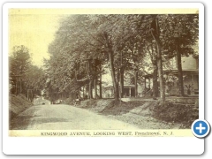 Frenchtown - Kingwood Avenue Looking West - c 1910