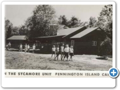 Frenchtown - Pennington Island Camp - The Sycamore Unit - 1950s-60s - The camp is more recently known as Camp New Life Island