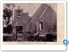 Hampton - Junction - Roman Catholic Shrine of Saint Anne and Bell - c 1910