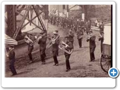 High Bridge - A brass band, part of a parade, at the CRR Trestle