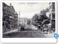 High Bridge - Main Street with Wagns - 1906