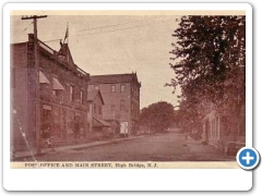 High Bridge - Main Street and Post Office - 1918