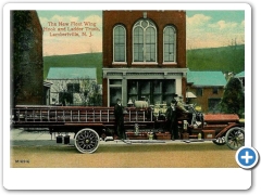 Lambertville - Ladder Fire Truck - c 1910