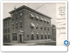 Lambertville - Lambertville National Bank on Union Street - 1900s