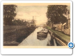 Lambertville - A canal boat on the D and R Canal - c 1910
