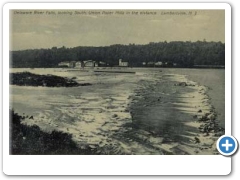 Lambertville - Delaware River Falls and the Union Paper Mll - 1909