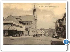 Lambertville - Saint John's Church and downtown - 1948