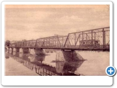 Lambertville - Trolley on the New Hope Bridge - c 1910