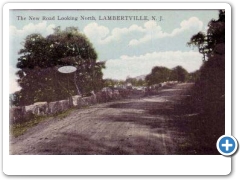 Lambertville - New Road Looking North Near the PRR/BelDel Railroad crossing - c 1910