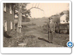 Lebanon - Potterstown - James Todd in WWII uniform at the family homestead