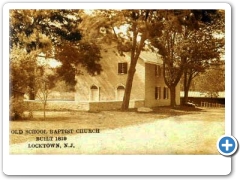 Locktown - Old School Baptist Chuch - Built 1819