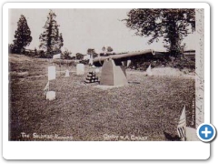 Milford - Cemetery with cannon - 1906