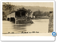 Milford - Damaged Covered Bridge across the Delaware River on October 10, 1903