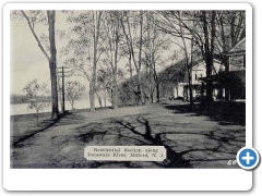 Milford - Residential Street Along the Delaware River - 1920s-40s