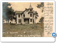 New Germantown - The Public School aka Barnet Hall Academy - c 1910