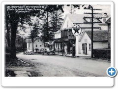 Pittstown - Main Street featuring a Texaco Gas Station - 1940s or so