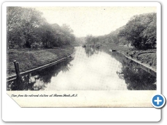 Raven Rock - View of the Delaware Canal from the railroad station