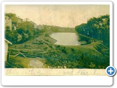 Riegelsville - A scene along the Delaware River - 1908