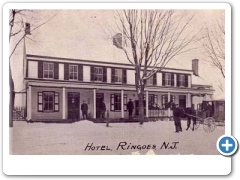 Ringoes - The Ringoes Hptel  In Snow - c 1910