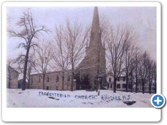 Ringoes - Presbyterian church in snow - 1907