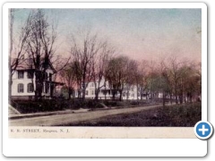 ringoes - Railroad , Street and Houses - c 1910