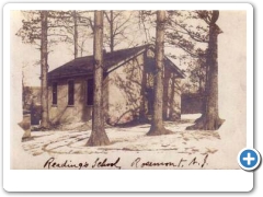 Rosemont - One Room School with Snow - c 1910