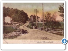 Sand Brook - Bridge And House - 1908