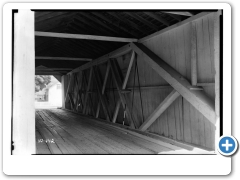 Covered Bridge- Wickecheoke Creek- interior- Sergeantsville vicinity- Hunterdon- NJ - GABS/HAER