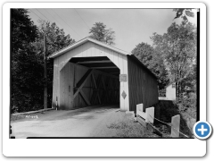Covered Bridge- Wickecheoke Creek- Sergeantsville vicinity- Hunterdon- NJ - HABS/HAER